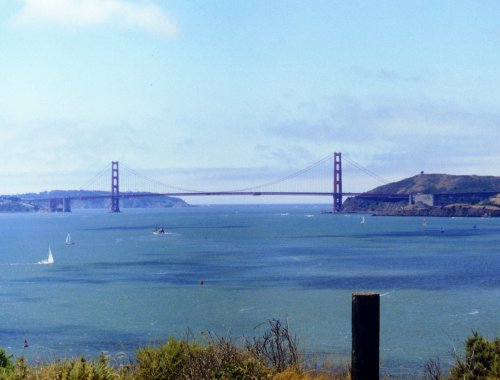 Golden Gate Bridge as seen from Angel Island - June 2000