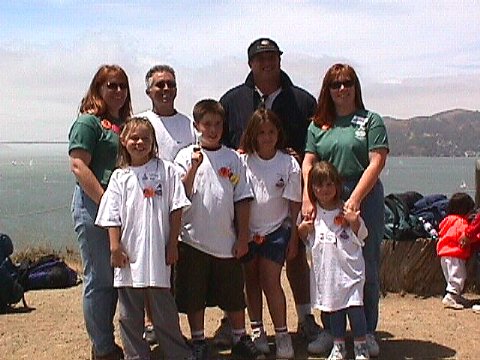 MeTeam Tony - Marcia, Michelle and the Kids with Mark Ibanez and Harris Barton  - June 2001