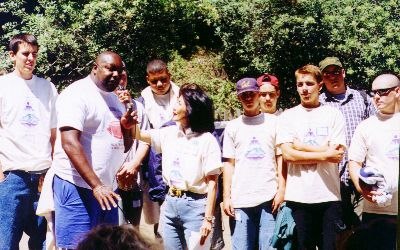 Jan Yanahiro and the 1997 Football Team from Tamalpais High School - June 1997