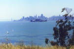 San Francisco and Alcatraz Island as seen from Angel Island - June 2000